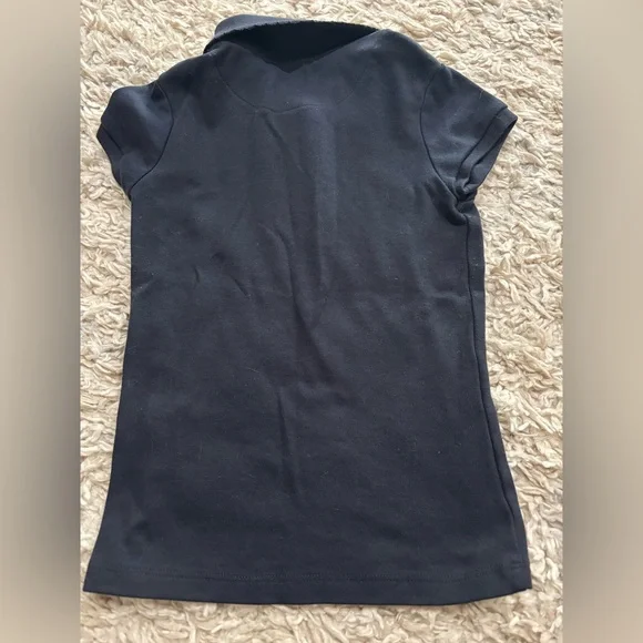 Classic Blue IZOD Girls Polo Shirt Sz 7 8 School Uniform - Picture 3 of 5